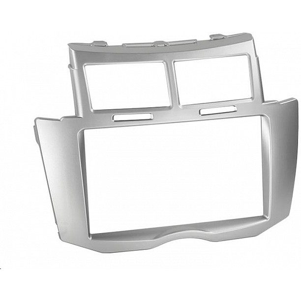 2-DIN Paneel Toyota Yaris 2006-2011 - Kleur: Zilver