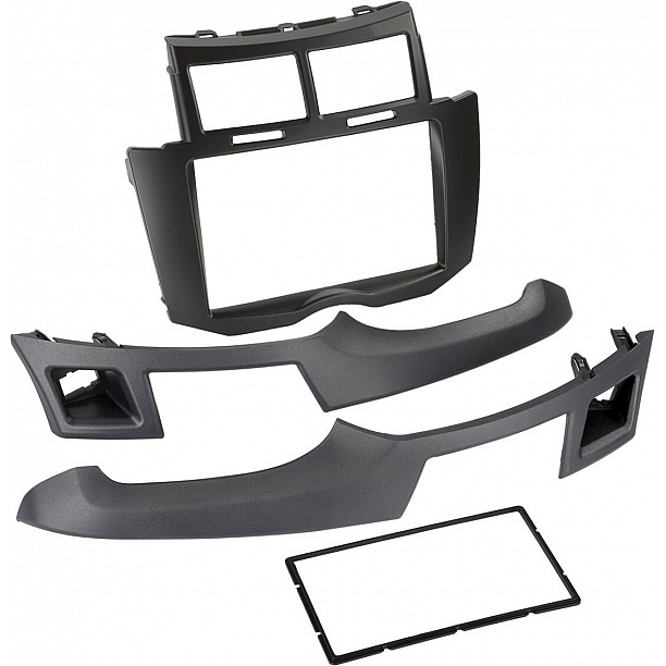 2-DIN Paneel Toyota Yaris 2006-2011 - Kleur: Zwart