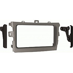 2-DIN radiopaneel Toyota Corolla/Verso(AR2) 2009-2018 zilver (METRA)