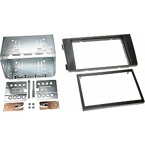 2-DIN Paneel Audi A6 C5 (4B Facelift)  1997-2005 - Kleur: Zwart
