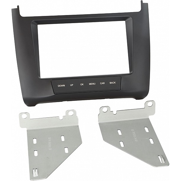 2-DIN Paneel Volkswagen Polo 6C 2014-2019 Kleur: Zwart 2-DIN Paneel Volkswagen Polo 6C 2014-2019 Kleur: Zwart