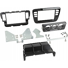 2-DIN Paneel Volkswagen up! / Seat Mii / Skoda Citigo 2011-2016  Kleur: Piano zwart