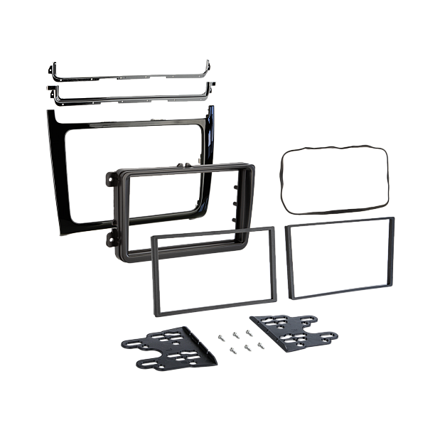 2-DIN frame Volkswagen Polo 2014-2017 Piano Zwart 2-DIN frame Volkswagen Polo 2014-2017 Piano Zwart