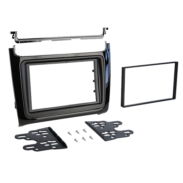 2-DIN frame Volkswagen Polo 2014-2017 Piano Zwart 2-DIN frame Volkswagen Polo 2014-2017 Piano Zwart