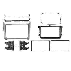 2-DIN frame Volkswagen Polo 2014-2017 Zilver