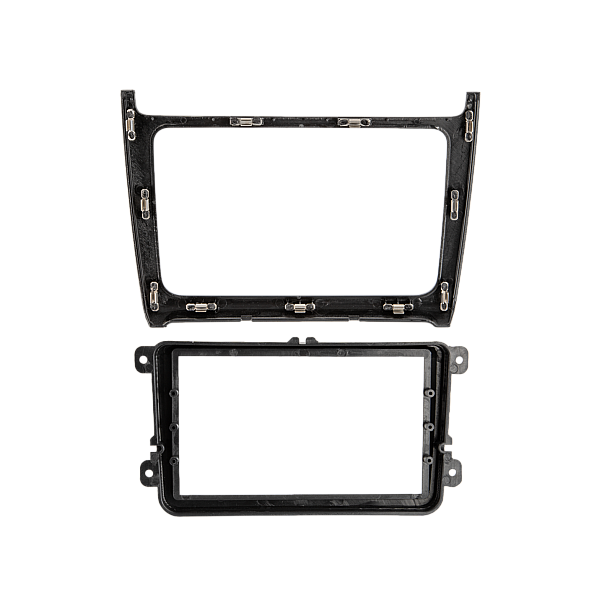 2-DIN frame Volkswagen Polo 2014-2017 Zilver 2-DIN frame Volkswagen Polo 2014-2017 Zilver
