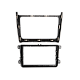 2-DIN frame Volkswagen Polo 2014-2017 Zilver 2-DIN frame Volkswagen Polo 2014-2017 Zilver