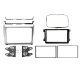 2-DIN frame Volkswagen Polo 2014-2017 Zilver 2-DIN frame Volkswagen Polo 2014-2017 Zilver