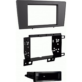 2-DIN-radiopaneel met opbergvak Volvo S60/V70/XC70 grijs (METRA)