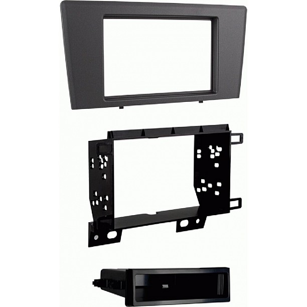 2-DIN-radiopaneel met opbergvak Volvo S60/V70/XC70 grijs (METRA)