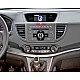 2-DIN Paneel Honda CR-V 2012-2015 Kleur: Rubbertouch Zwart