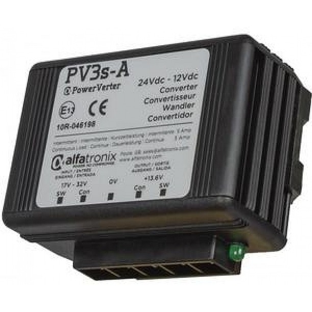 Omvormer PV3s-A 24V -> 12V Continue 3A / Periodiek 6A Dual Output non-isolated