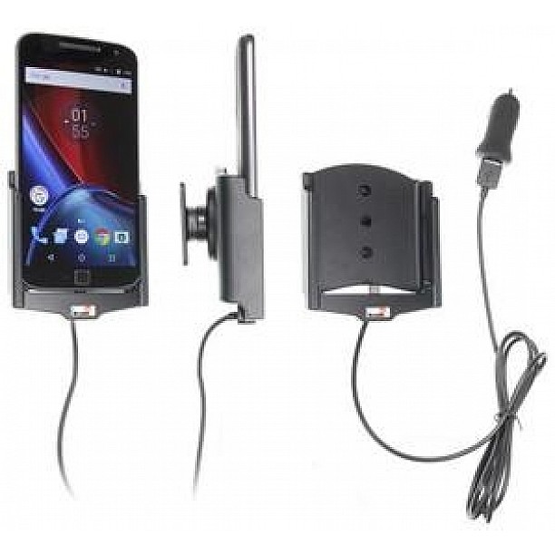 Brodit houder - Motorola Moto G4 Actieve houder met 12V USB plug