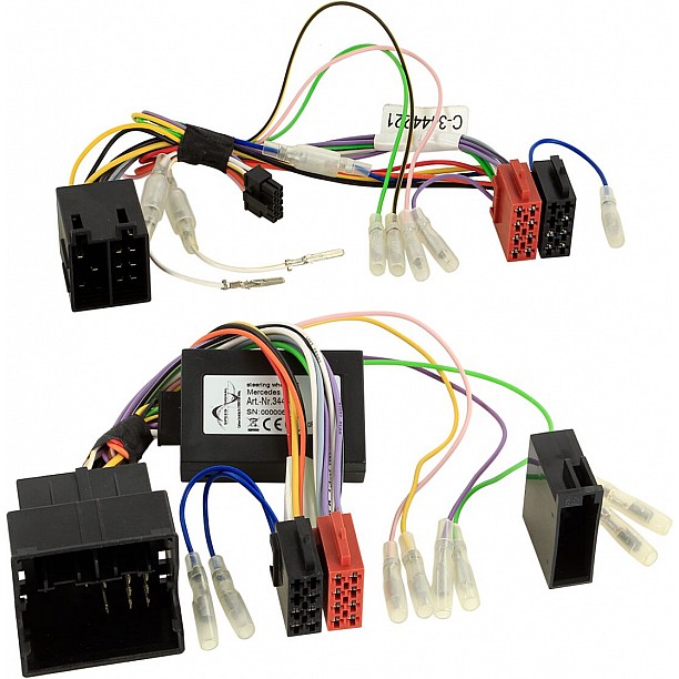 Stuurwiel bediening Mercedes Benz diverse voertuigen ISO/40Pin Quadlock Stuurwiel bediening Mercedes Benz diverse voertuigen ISO/40Pin Quadlock