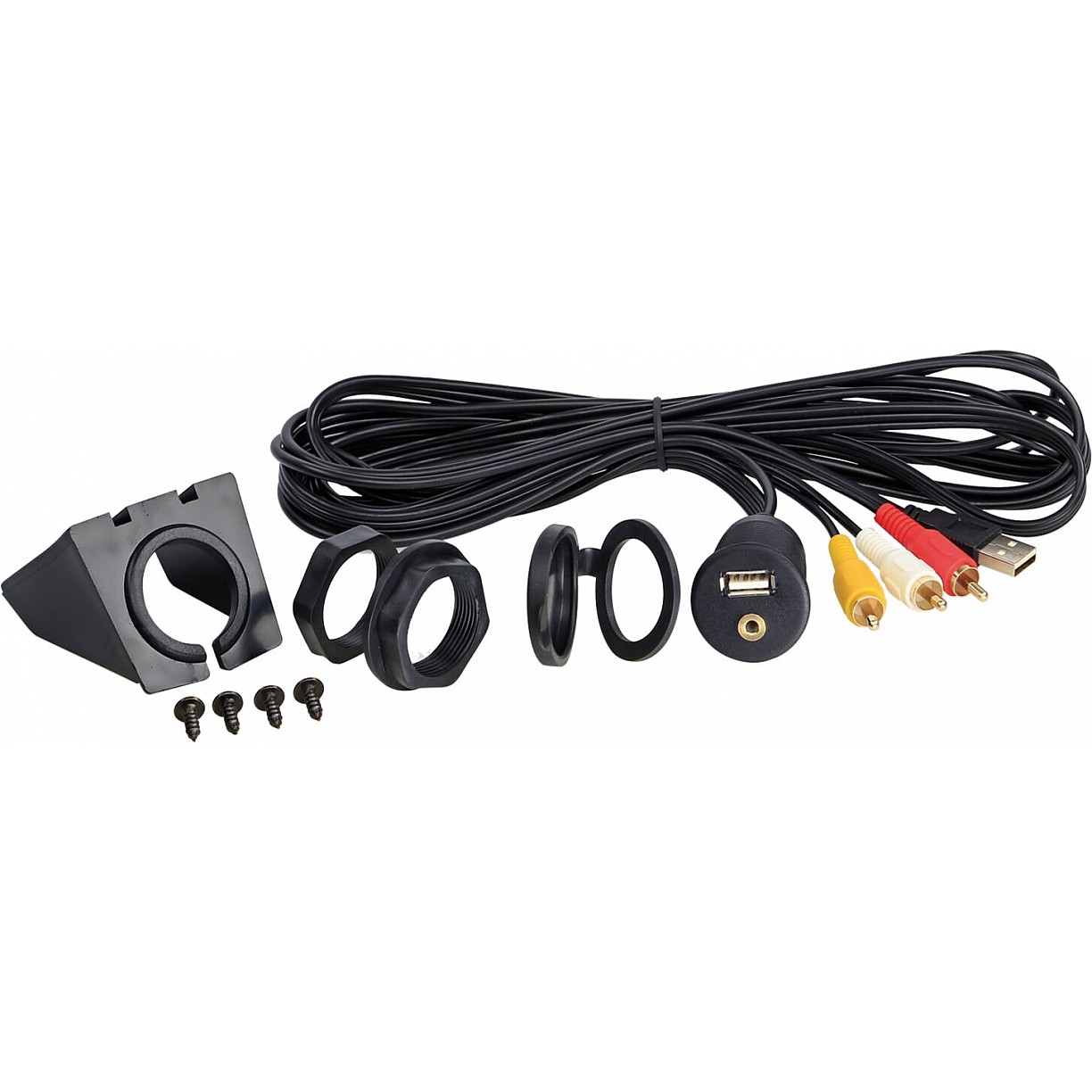 3.5 mm Aux en USB naar Cinch/USB Adapter | Audio4cars