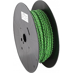 Luidsprekerkabel gedraaid 2x1.50mm² groen/groen-zwart 100m