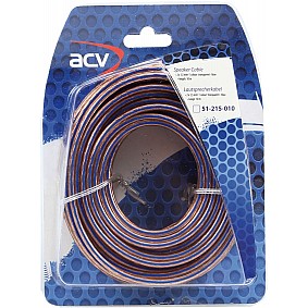 Luidspreker kabel 2 x 1,50 mm transparant  blauw 10 Meter