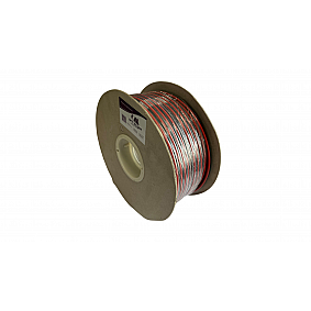 Luidspreker kabel 2 x 2,5 mm zwart / rood 100mtr spoel