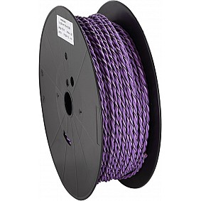 Luidsprekerkabel gedraaid 2x2.50mm² violet/violet-zwart