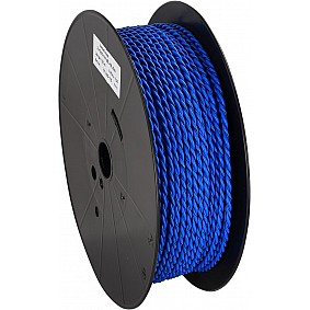 Luidsprekerkabel gedraaid 2x2.50mm² blauw/blauw-zwart 100m