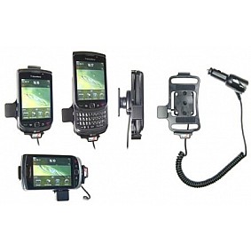 Brodit houder - BlackBerry Torch 9800 Actieve houder met 12/24V lader. Let op: Uitlopend artikel, Kan niet retour!