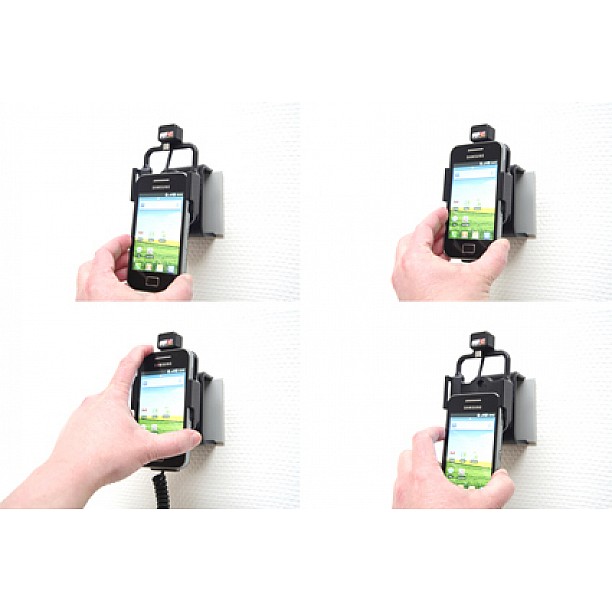 Brodit houder - Samsung Galaxy Ace Actieve houder met 12/24V lader Brodit houder - Samsung Galaxy Ace Actieve houder met 12/24V lader
