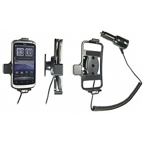 Brodit houder - HTC Desire S Actieve houder met 12/24V lader. Let op: Uitlopend artikel, Kan niet retour!