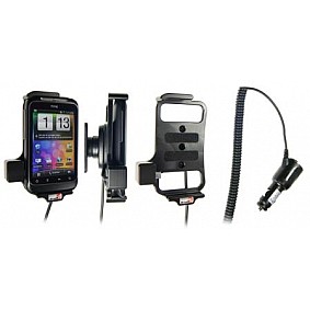 Brodit houder - HTC Wildfire S Actieve houder met 12/24V lader. Let op: Uitlopend artikel, Kan niet retour!
