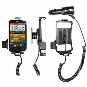 Brodit houder - HTC Desire C Actieve houder met 12/24V lader. Let op: Uitlopend artikel, Kan niet retour!