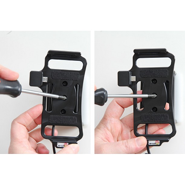 Brodit houder - HTC Desire X Actieve houder met 12/24V lader. Let op: Uitlopend artikel, Kan niet retour!