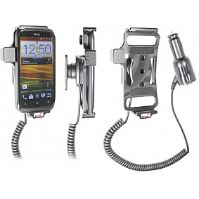 Brodit houder - HTC Desire X Actieve houder met 12/24V lader. Let op: Uitlopend artikel, Kan niet retour!