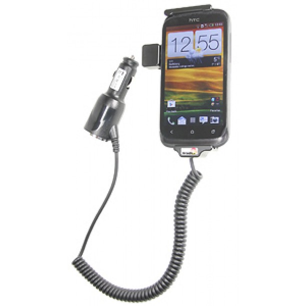 Brodit houder - HTC Desire X Actieve houder met 12/24V lader. Let op: Uitlopend artikel, Kan niet retour!