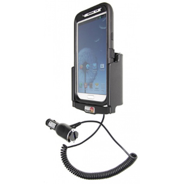 Brodit houder - Samsung Galaxy Note II GT-N7100 Actieve houder met 12/24V lader. Otterbox Defender