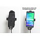 Brodit houder - Samsung Galaxy Alpha Actieve houder met 12/24V lader met skin Brodit houder - Samsung Galaxy Alpha Actieve houder met 12/24V lader met skin