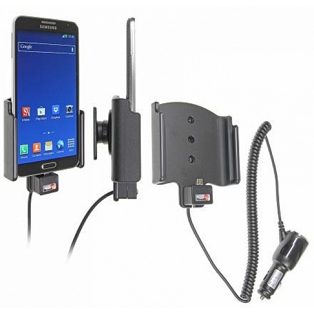 Brodit houder - Samsung Galaxy Note 3 Neo / Duos Actieve houder met 12/24V lader Brodit houder - Samsung Galaxy Note 3 Neo / Duos Actieve houder met 12/24V lader