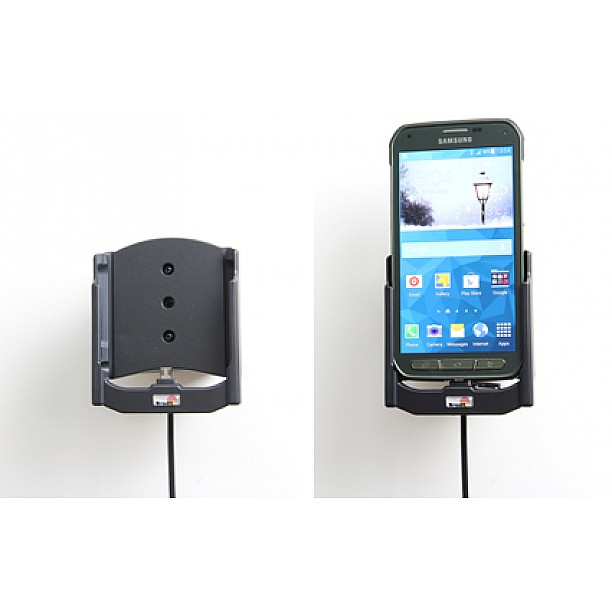 Brodit houder - Samsung Galaxy S5 Actieve houder met 12/24V lader Brodit houder - Samsung Galaxy S5 Actieve houder met 12/24V lader