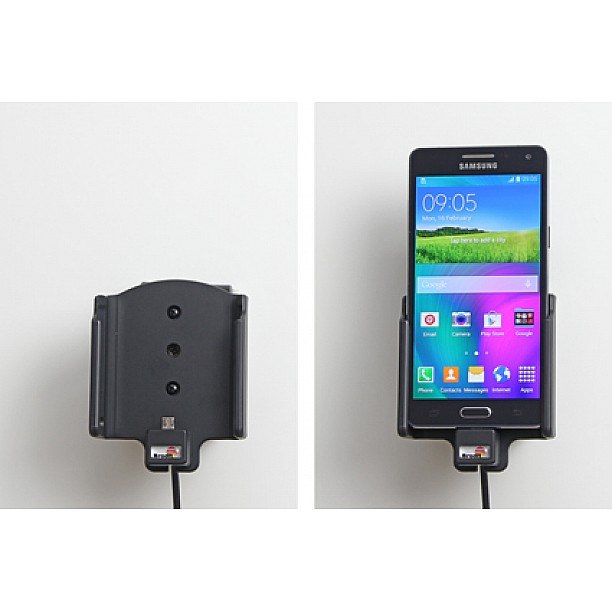 Brodit houder - Samsung Galaxy A5 Actieve houder met 12/24V lader Brodit houder - Samsung Galaxy A5 Actieve houder met 12/24V lader