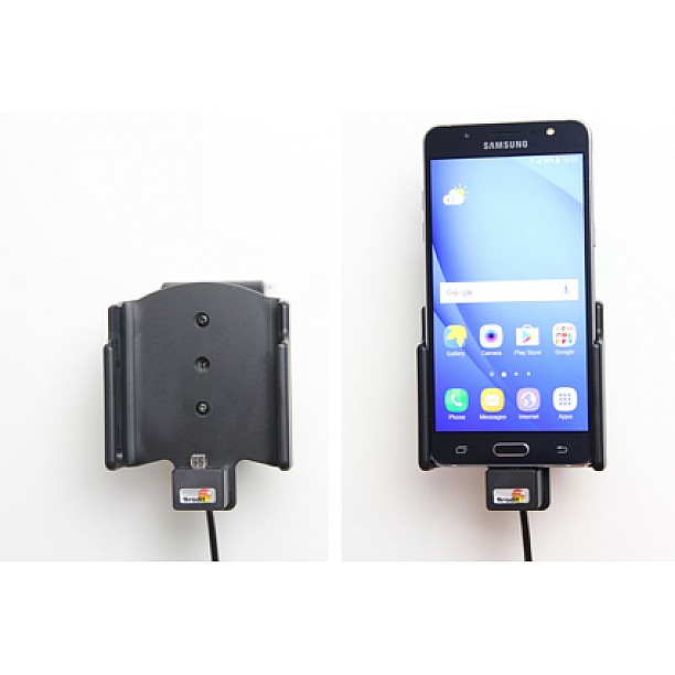 Brodit houder - Samsung Galaxy J5 2016 Actieve houder met 12/24V Brodit houder - Samsung Galaxy J5 2016 Actieve houder met 12/24V