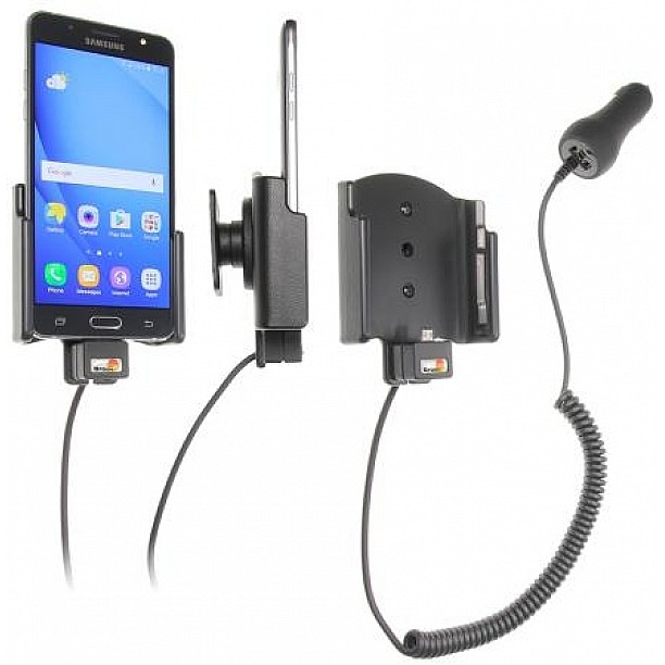 Brodit houder - Samsung Galaxy J5 2016 Actieve houder met 12/24V Brodit houder - Samsung Galaxy J5 2016 Actieve houder met 12/24V