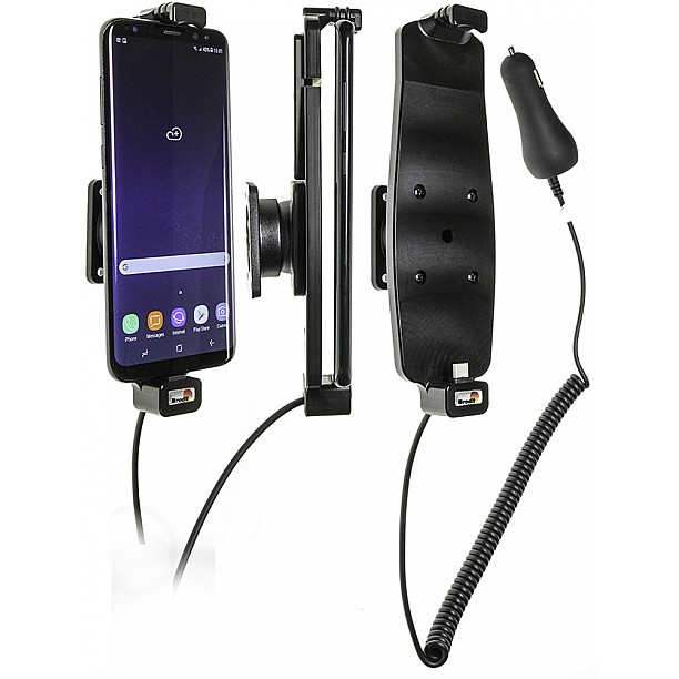 Brodit houder - Samsung Galaxy S8 Plus / S9 Plus Actieve houder met 12/24V lader. Met hoes Brodit houder - Samsung Galaxy S8 Plus / S9 Plus Actieve houder met 12/24V lader. Met hoes