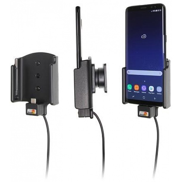 Brodit houder - Samsung Galaxy S8 Actieve houder met 12/24V lader Brodit houder - Samsung Galaxy S8 Actieve houder met 12/24V lader