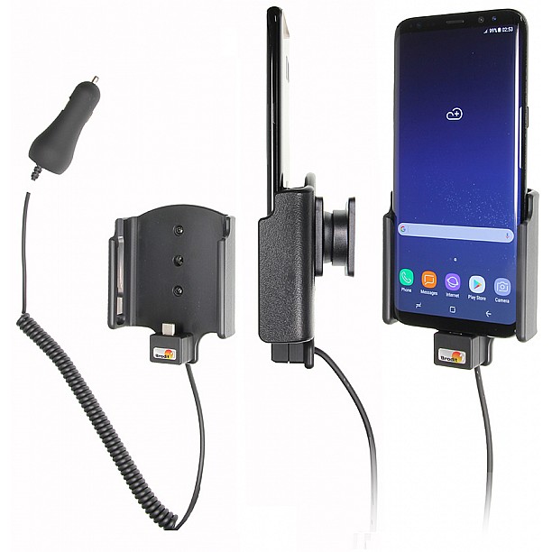 Brodit houder - Samsung Galaxy S8 Plus Actieve houder met 12/24V lader Brodit houder - Samsung Galaxy S8 Plus Actieve houder met 12/24V lader