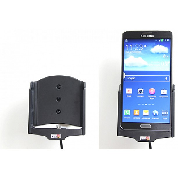 Brodit houder - Samsung Galaxy Note III SM-N9005 Actieve houder met vaste voeding Brodit houder - Samsung Galaxy Note III SM-N9005 Actieve houder met vaste voeding