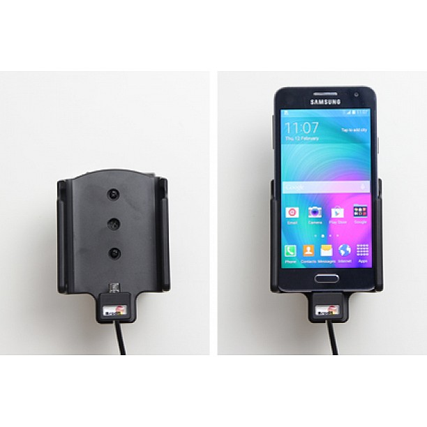 Brodit houder - Samsung Galaxy A3 Actieve houder met vaste voeding Brodit houder - Samsung Galaxy A3 Actieve houder met vaste voeding