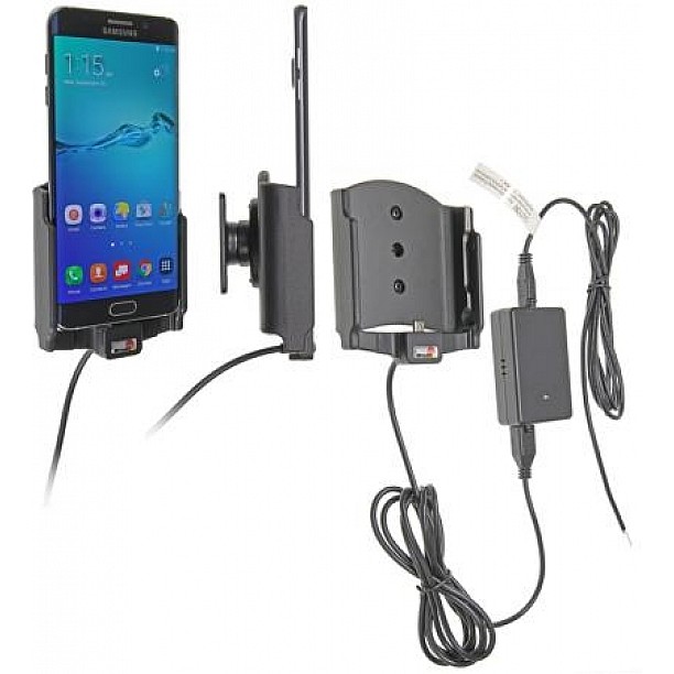 Brodit houder - Samsung Galaxy S6 Edge + Actieve houder met vaste voeding Brodit houder - Samsung Galaxy S6 Edge + Actieve houder met vaste voeding