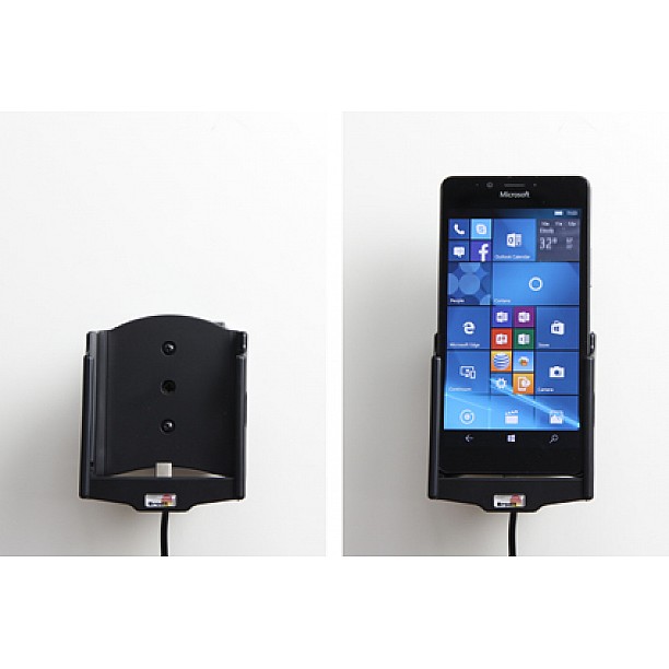 Brodit houder - Microsoft Lumia 950 Actieve houder met vaste voeding Brodit houder - Microsoft Lumia 950 Actieve houder met vaste voeding