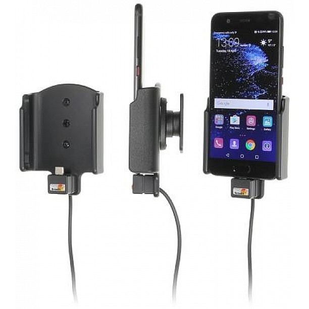 Brodit houder - Huawei P10 Actieve houder met vaste voeding Brodit houder - Huawei P10 Actieve houder met vaste voeding