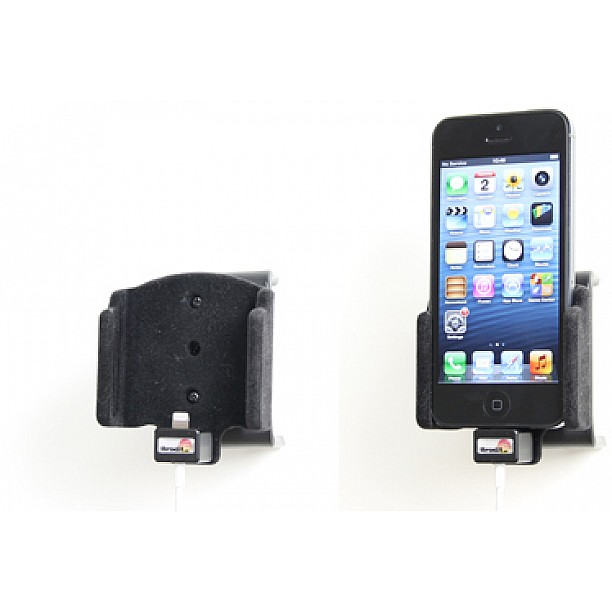 Brodit houder - Apple iPhone 5 / SE Passieve houder. Originele Apple lightning naar USB kabel