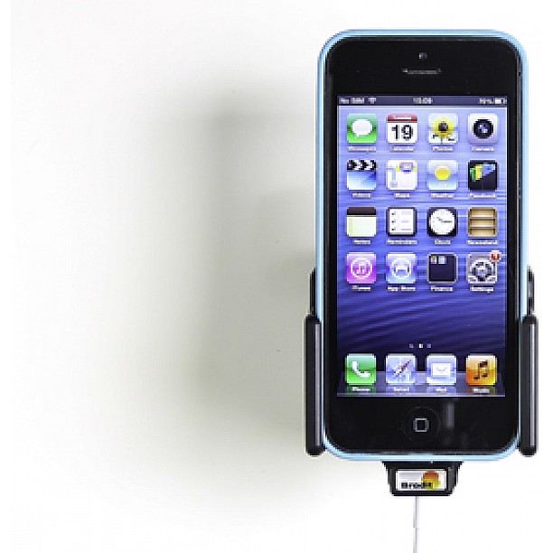 Brodit houder - Apple iPhone 5 / SE Passieve houder. Originele kabel. Brodit houder - Apple iPhone 5 / SE Passieve houder. Originele kabel.