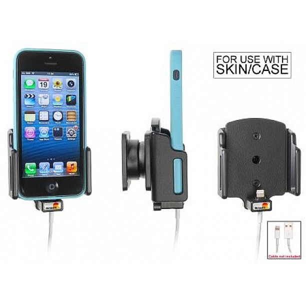 Brodit houder - Apple iPhone 5 / SE Passieve houder. Originele kabel. Brodit houder - Apple iPhone 5 / SE Passieve houder. Originele kabel.
